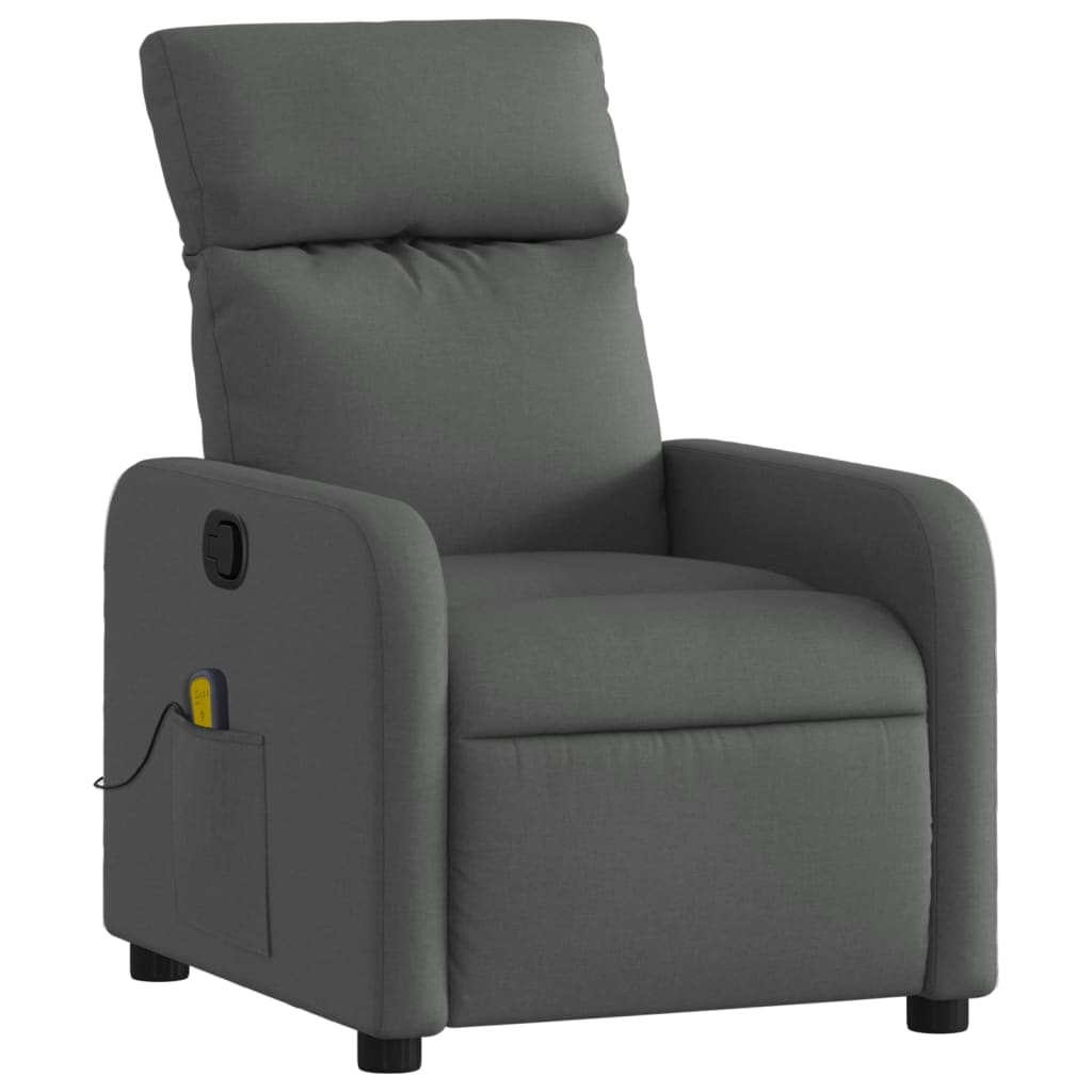 Massagestoel Donkergrijze Stof is nu te koop bij PeponiXL, paradijselijk wonen!