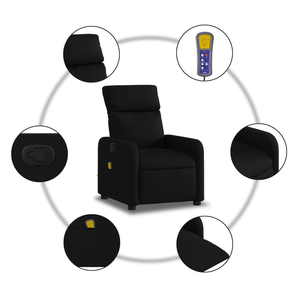 Massagestoel met Zwarte Stof is nu te koop bij PeponiXL, paradijselijk wonen!