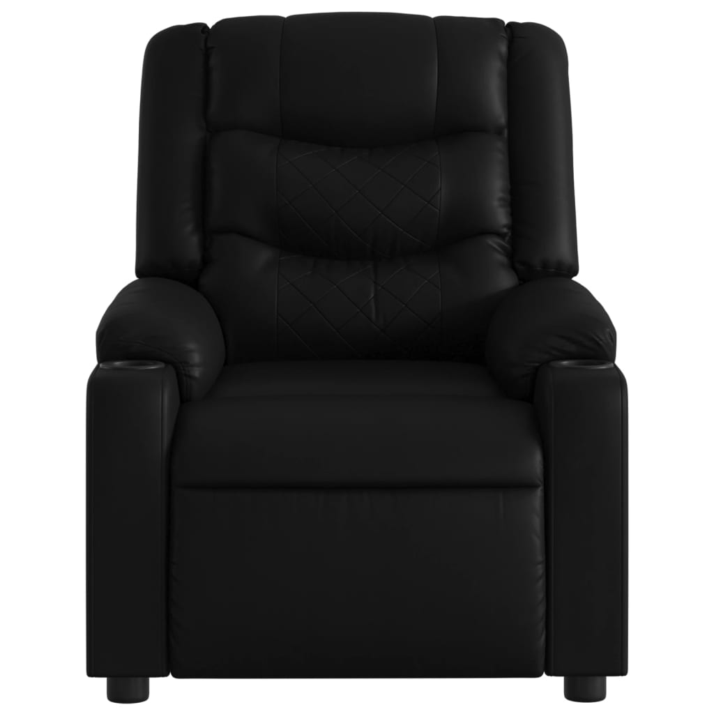 Massagestoel van zwart kunstleer is nu te koop bij PeponiXL, paradijselijk wonen!