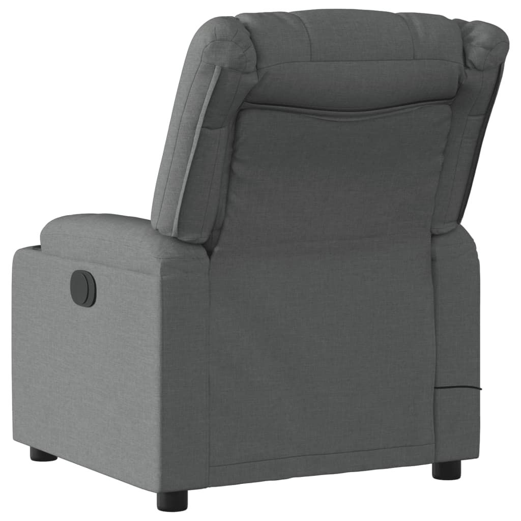 Massagestoel in donkergrijze stof is nu te koop bij PeponiXL, paradijselijk wonen!