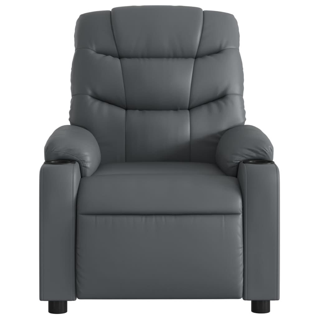 Massagestoel van grijs kunstleer is nu te koop bij PeponiXL, paradijselijk wonen!