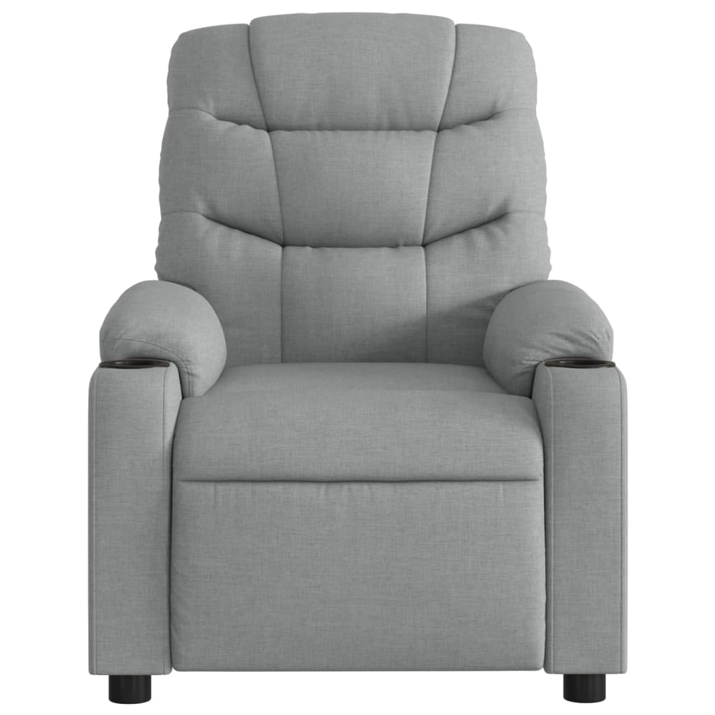 Massagestoel met lichtgrijze stof is nu te koop bij PeponiXL, paradijselijk wonen!
