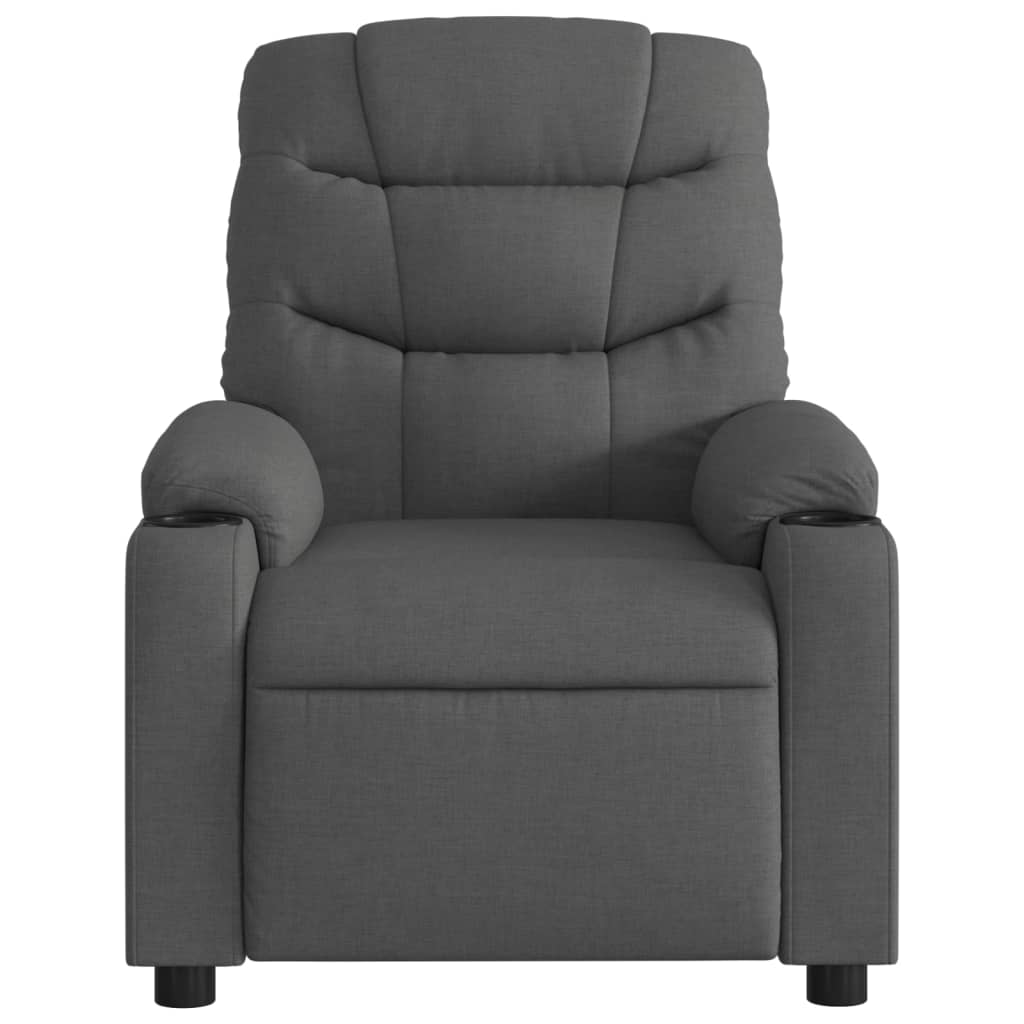 Massagestoel in donkergrijze stof is nu te koop bij PeponiXL, paradijselijk wonen!