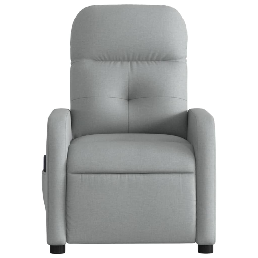 Massagestoel met lichtgrijze stof is nu te koop bij PeponiXL, paradijselijk wonen!