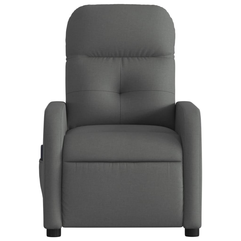 Massagestoel in donkergrijze stof is nu te koop bij PeponiXL, paradijselijk wonen!
