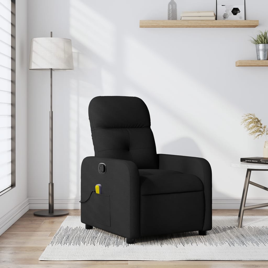 Massagestoel met zwarte stof is nu te koop bij PeponiXL, paradijselijk wonen!