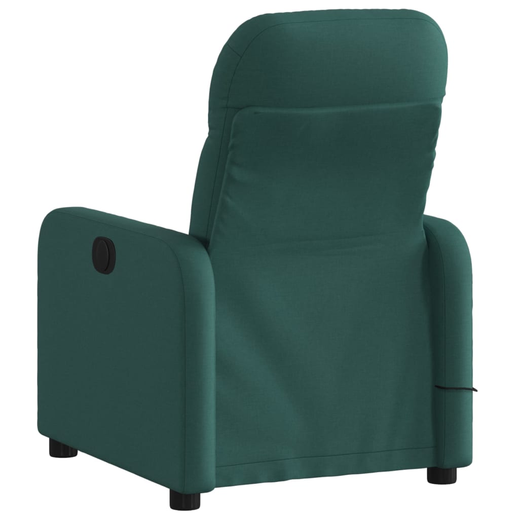 Massagestoel met donkergroene stof is nu te koop bij PeponiXL, paradijselijk wonen!