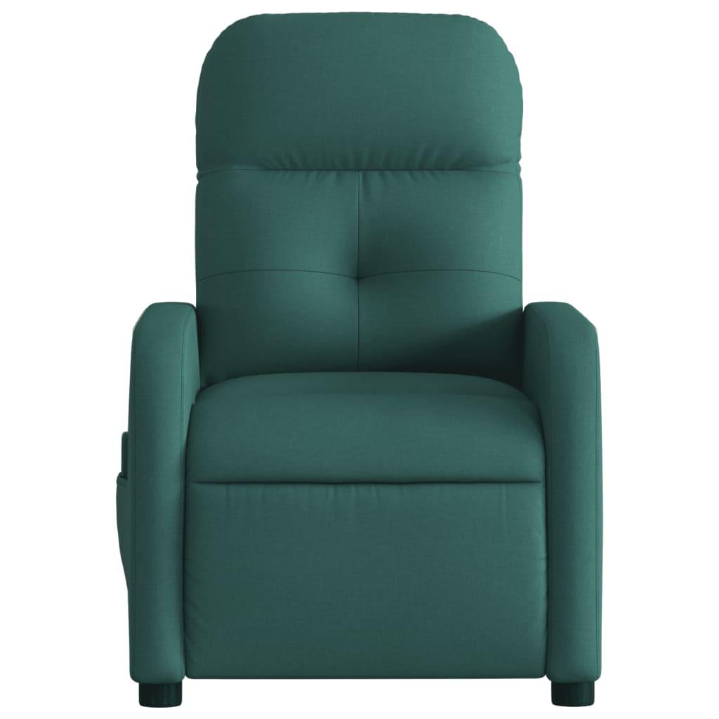 Massagestoel met donkergroene stof is nu te koop bij PeponiXL, paradijselijk wonen!