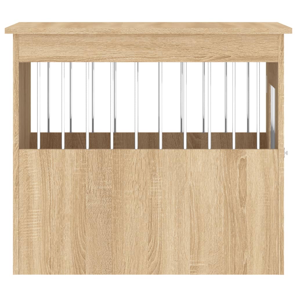 Hondenbench 55x75x65 cm bewerkt hout sonoma eikenkleurig is nu te koop bij PeponiXL, paradijselijk wonen!