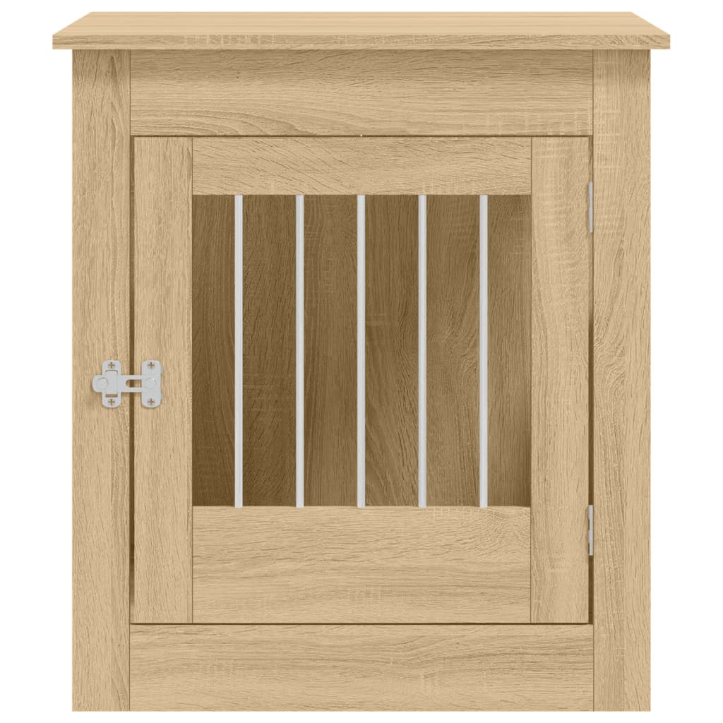 Hondenbench 64,5x80x71 cm bewerkt hout sonoma eikenkleurig is nu te koop bij PeponiXL, paradijselijk wonen!