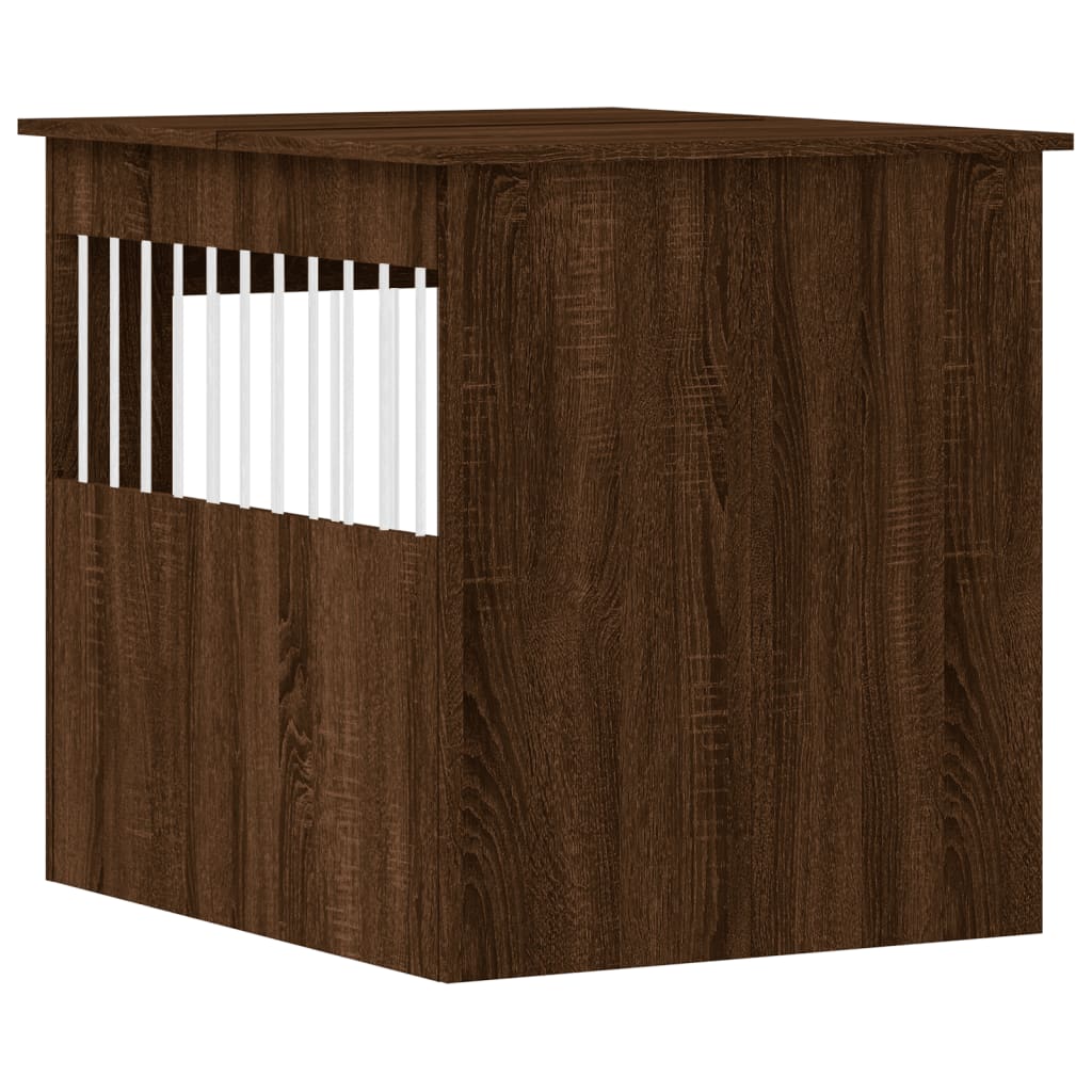 Hondenbench 64,5x80x71 cm bewerkt hout bruin eikenkleur is nu te koop bij PeponiXL, paradijselijk wonen!