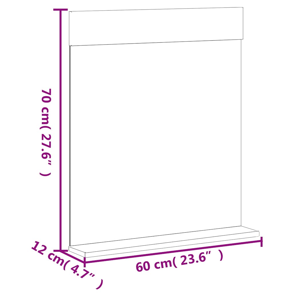 3-delige Badkamermeubelset BERG massief grenenhout wit is nu te koop bij PeponiXL, paradijselijk wonen!