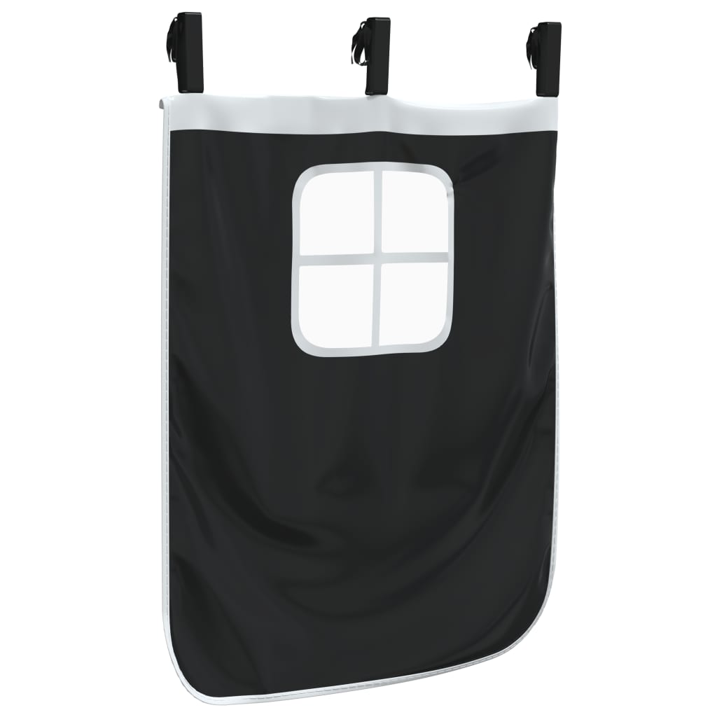 Gordijnen voor hoogslaper met toren polyester wit en zwart is nu te koop bij PeponiXL, paradijselijk wonen!
