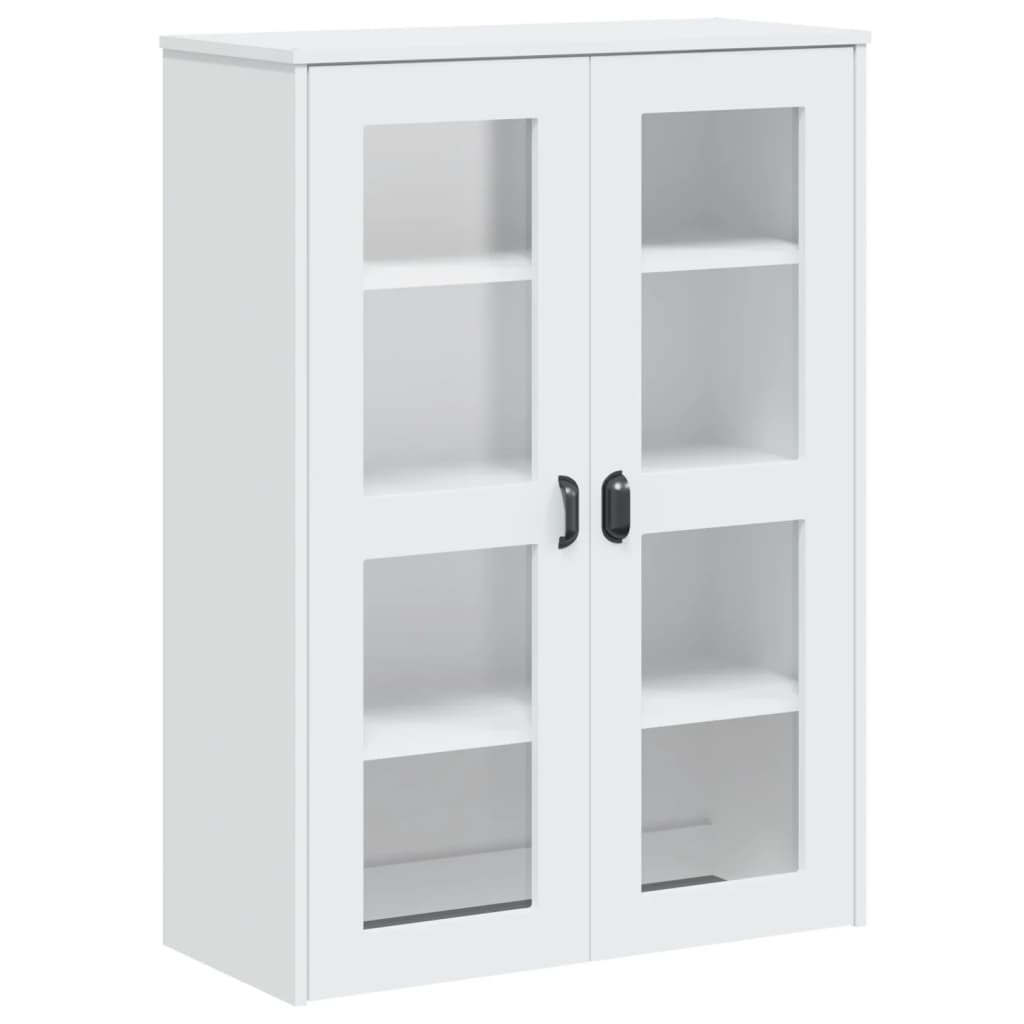 Hoge kast VIKEN 80x40x190 cm massief grenenhout wit is nu te koop bij PeponiXL, paradijselijk wonen!