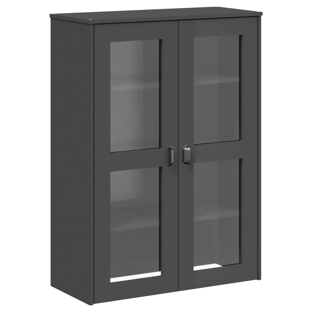 Hoge kast VIKEN 80x40x190 cm massief grenenhout antracietgrijs is nu te koop bij PeponiXL, paradijselijk wonen!