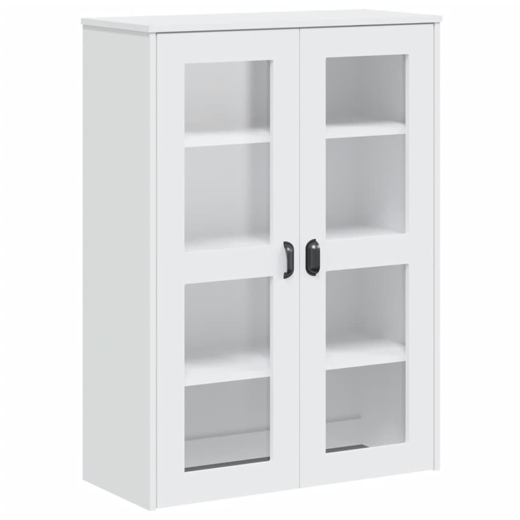 Hoge kast VIKEN 80x40x190 cm massief grenenhout wit is nu te koop bij PeponiXL, paradijselijk wonen!