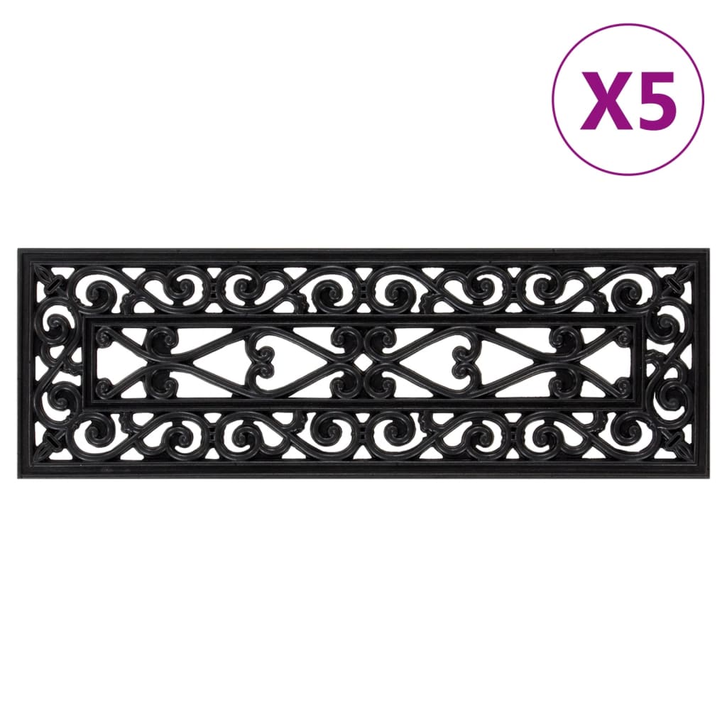 Trapmatten 5 st 25x75 cm rubber is nu te koop bij PeponiXL, paradijselijk wonen!