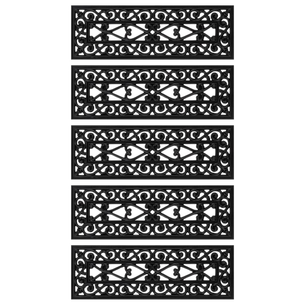 Trapmatten 5 st 25x75 cm rubber is nu te koop bij PeponiXL, paradijselijk wonen!