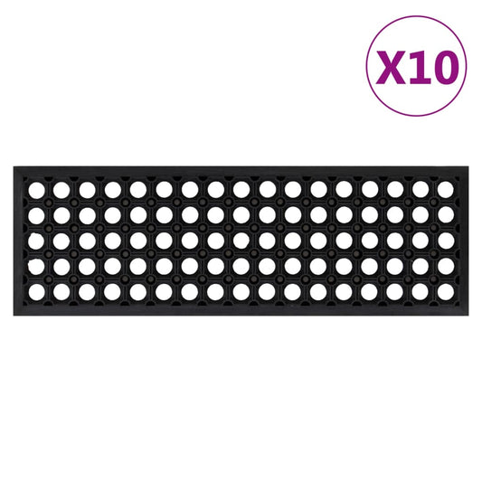 Trapmatten 10 st 25x75 cm rubber is nu te koop bij PeponiXL, paradijselijk wonen!
