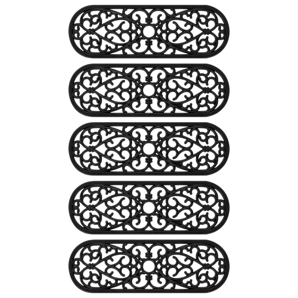 Trapmatten 5 st 25x75 cm rubber is nu te koop bij PeponiXL, paradijselijk wonen!