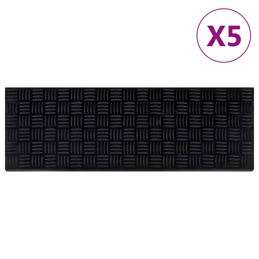 Trapmatten 5 st 25x75 cm rubber is nu te koop bij PeponiXL, paradijselijk wonen!