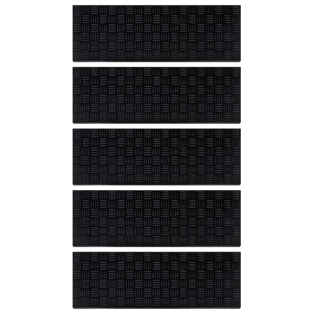 Trapmatten 5 st 25x75 cm rubber is nu te koop bij PeponiXL, paradijselijk wonen!