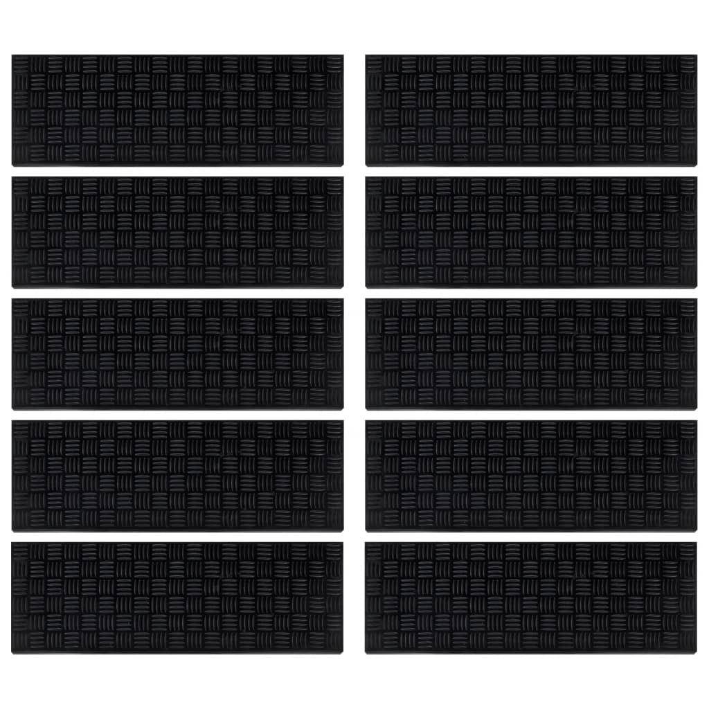 Trapmatten 10 st 25x75 cm rubber is nu te koop bij PeponiXL, paradijselijk wonen!