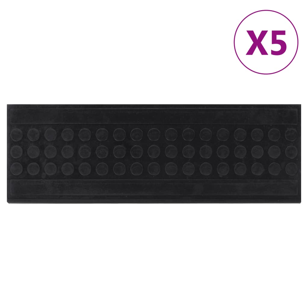 Trapmatten 5 st 25x75 cm rubber is nu te koop bij PeponiXL, paradijselijk wonen!