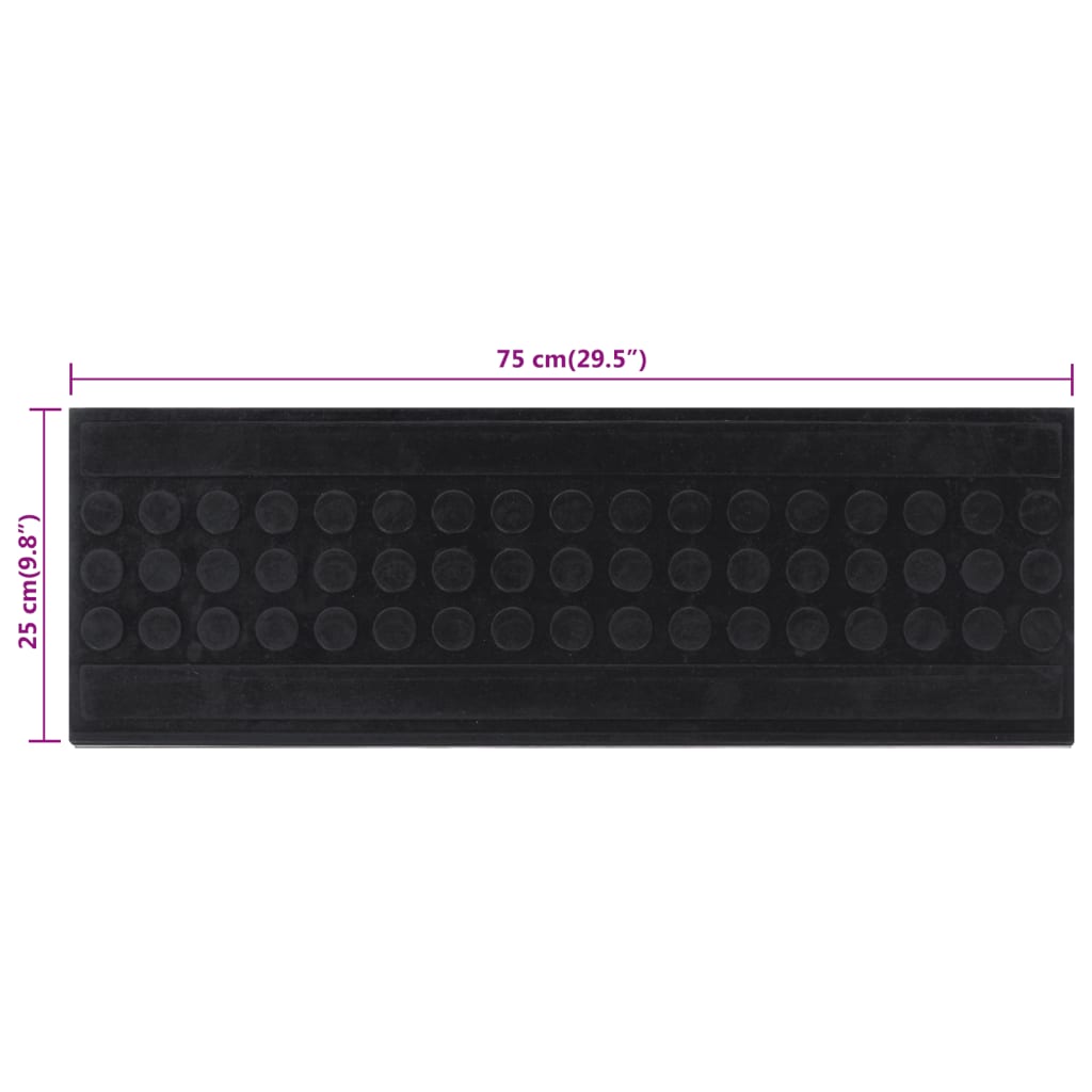 Trapmatten 5 st 25x75 cm rubber is nu te koop bij PeponiXL, paradijselijk wonen!