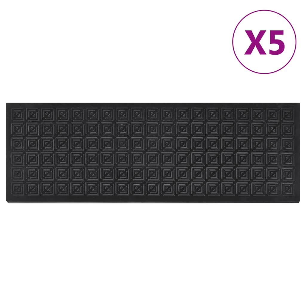 Trapmatten 5 st 25x75 cm rubber is nu te koop bij PeponiXL, paradijselijk wonen!