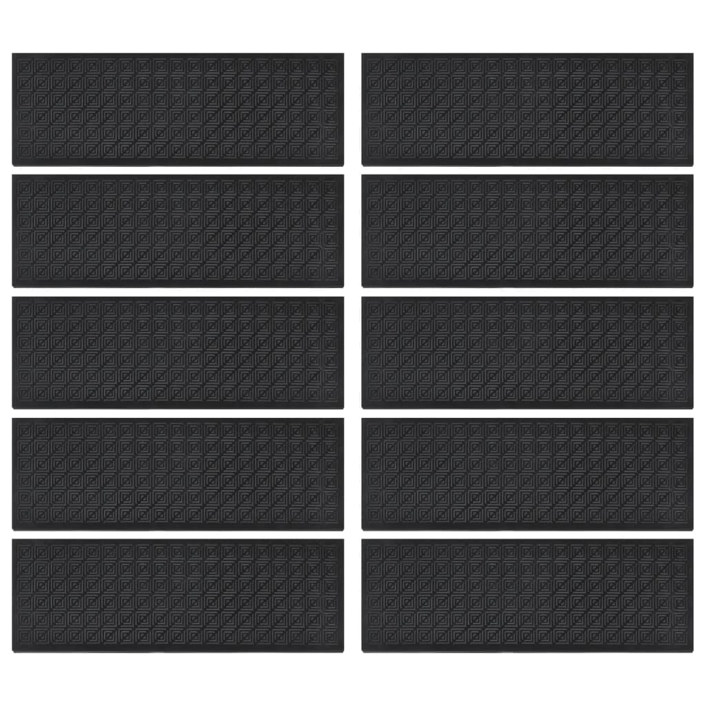 Trapmatten 10 st 25x75 cm rubber is nu te koop bij PeponiXL, paradijselijk wonen!