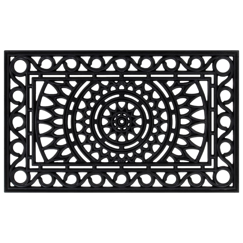 Deurmat rechthoekig 45x75 cm rubber is nu te koop bij PeponiXL, paradijselijk wonen!