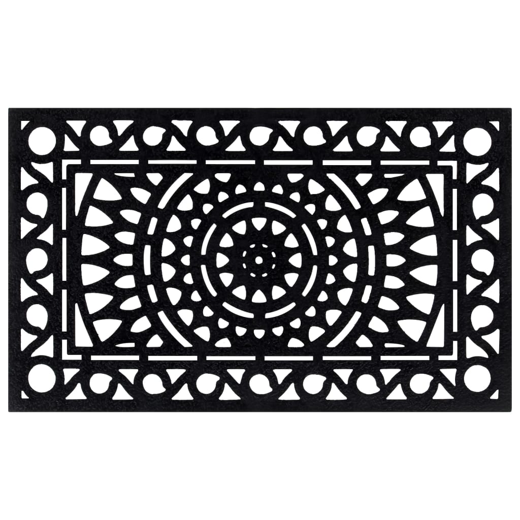 Deurmat rechthoekig 45x75 cm rubber is nu te koop bij PeponiXL, paradijselijk wonen!