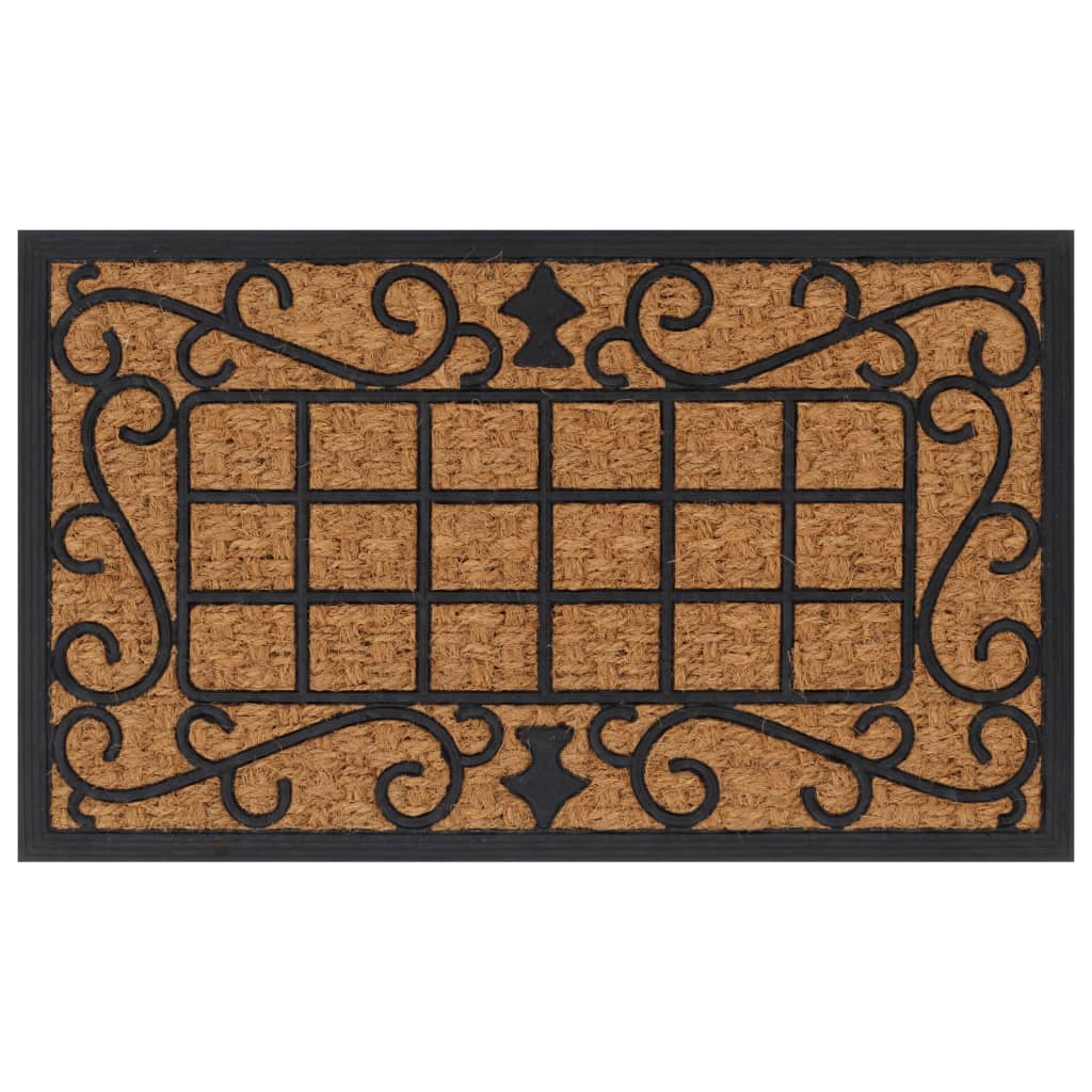Deurmat rechthoekig 45x75 cm rubber en kokosvezel is nu te koop bij PeponiXL, paradijselijk wonen!