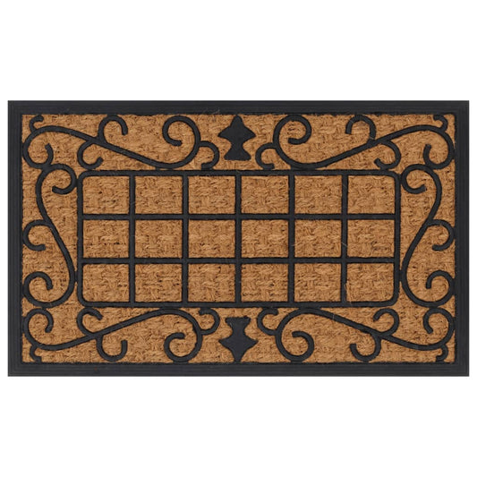 Deurmat rechthoekig 45x75 cm rubber en kokosvezel is nu te koop bij PeponiXL, paradijselijk wonen!
