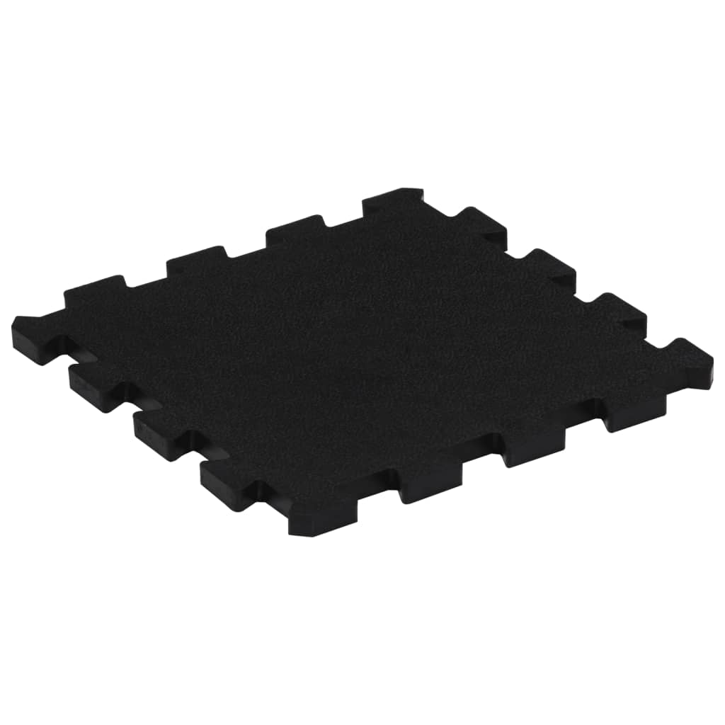 Rubbertegels 16 st 16 mm 30x30 cm zwart is nu te koop bij PeponiXL, paradijselijk wonen!