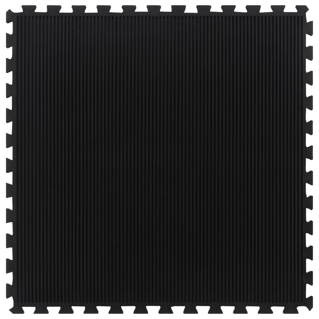 Rubbertegel 12 mm 100x100 cm zwart is nu te koop bij PeponiXL, paradijselijk wonen!