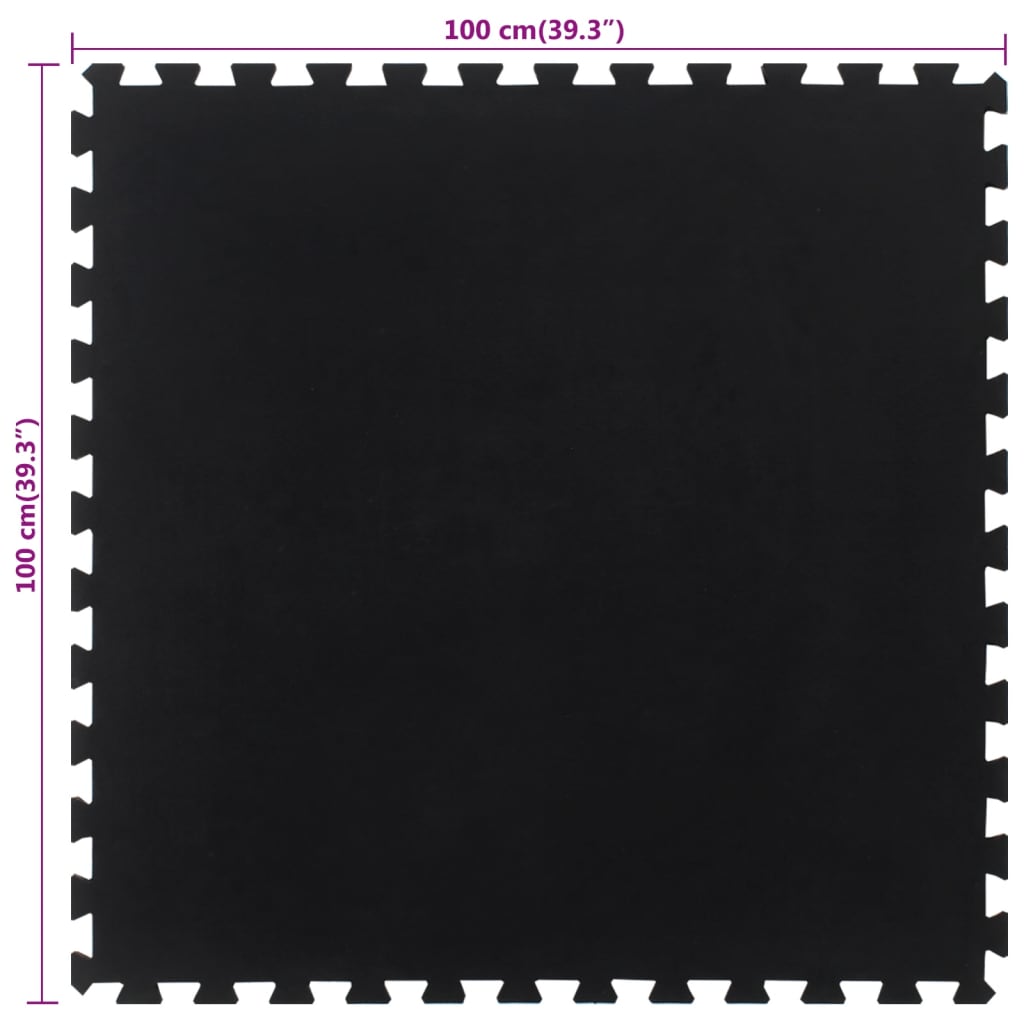 Rubbertegel 12 mm 100x100 cm zwart is nu te koop bij PeponiXL, paradijselijk wonen!