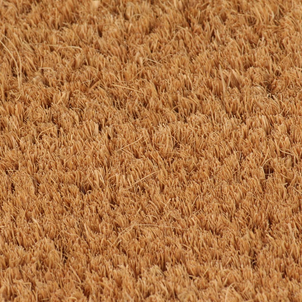 Deurmat halfrond 50x80 cm getufte kokosvezel naturel is nu te koop bij PeponiXL, paradijselijk wonen!