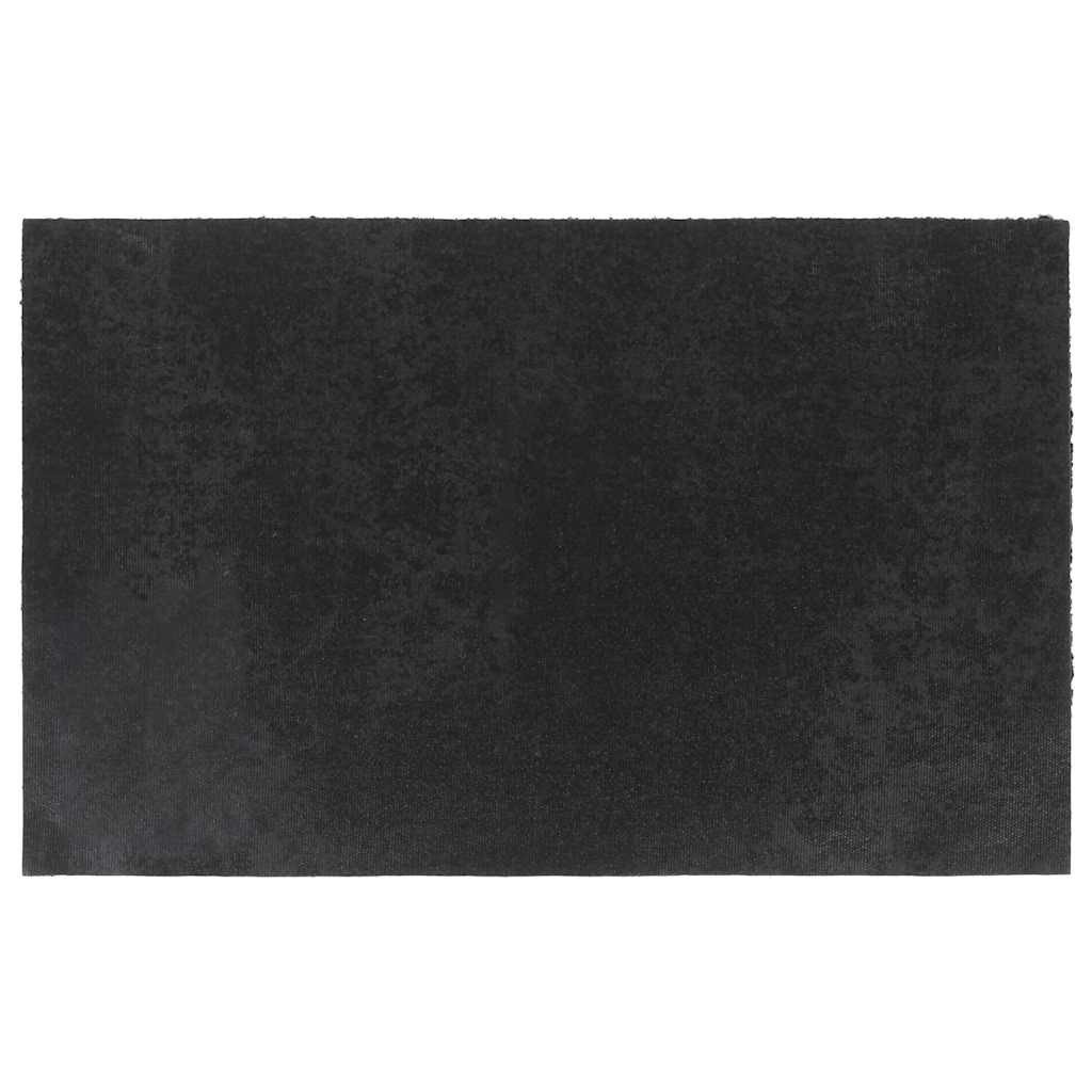 Deurmat 50x80 cm getufte kokosvezel zwart is nu te koop bij PeponiXL, paradijselijk wonen!