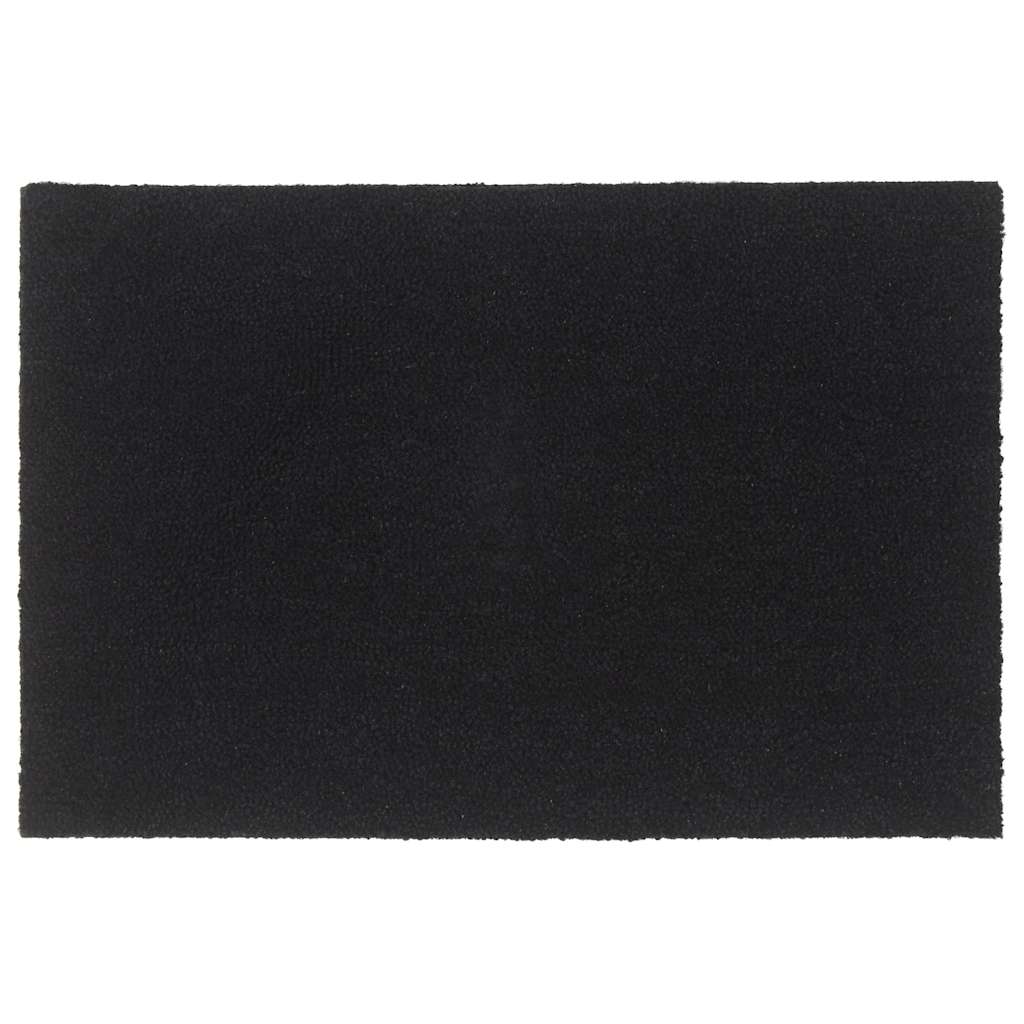 Deurmat 60x90 cm getufte kokosvezel zwart is nu te koop bij PeponiXL, paradijselijk wonen!