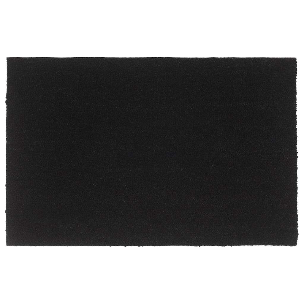 Deurmat 65x100 cm getufte kokosvezel zwart is nu te koop bij PeponiXL, paradijselijk wonen!