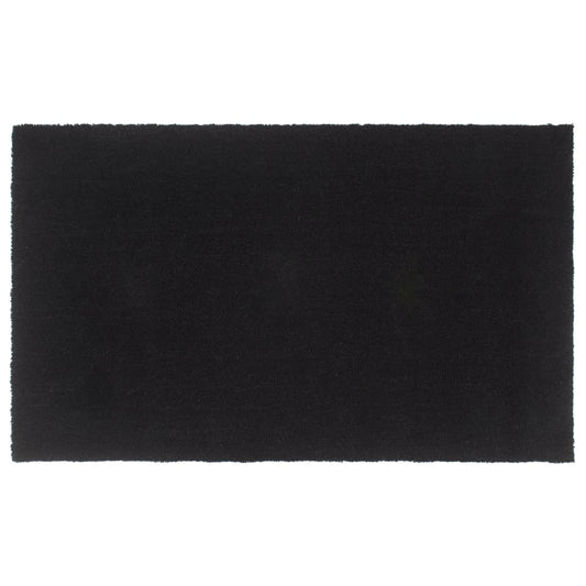 Deurmat 90x150 cm getufte kokosvezel zwart is nu te koop bij PeponiXL, paradijselijk wonen!