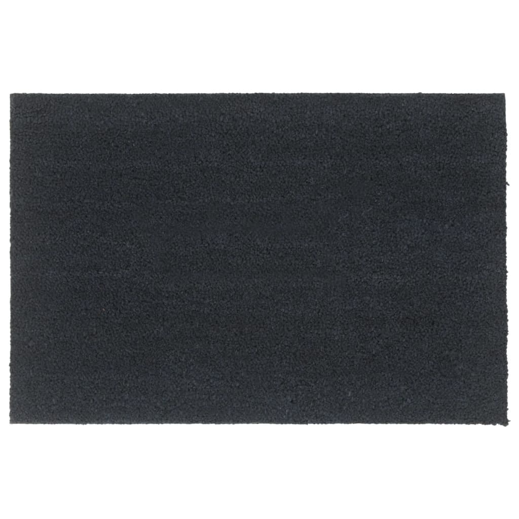 Deurmat 60x90 cm getufte kokosvezel donkergrijs is nu te koop bij PeponiXL, paradijselijk wonen!