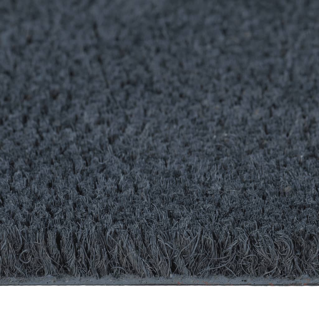 Deurmat 90x150 cm getufte kokosvezel donkergrijs is nu te koop bij PeponiXL, paradijselijk wonen!