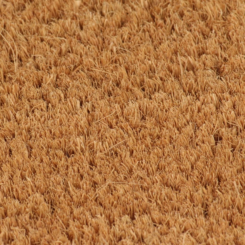 Deurmat halfrond 60x90 cm getufte kokosvezel naturel is nu te koop bij PeponiXL, paradijselijk wonen!