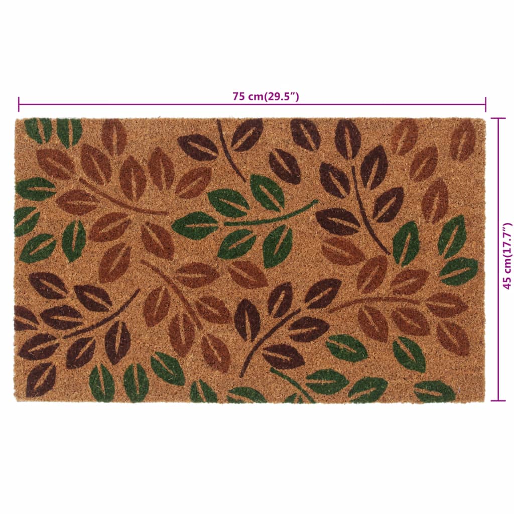 Deurmat 45x75 cm getufte kokosvezel naturel is nu te koop bij PeponiXL, paradijselijk wonen!