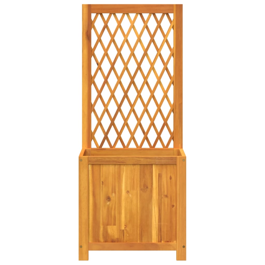 Plantenbak met latwerk 55x29,5x132 cm massief acaciahout is nu te koop bij PeponiXL, paradijselijk wonen!