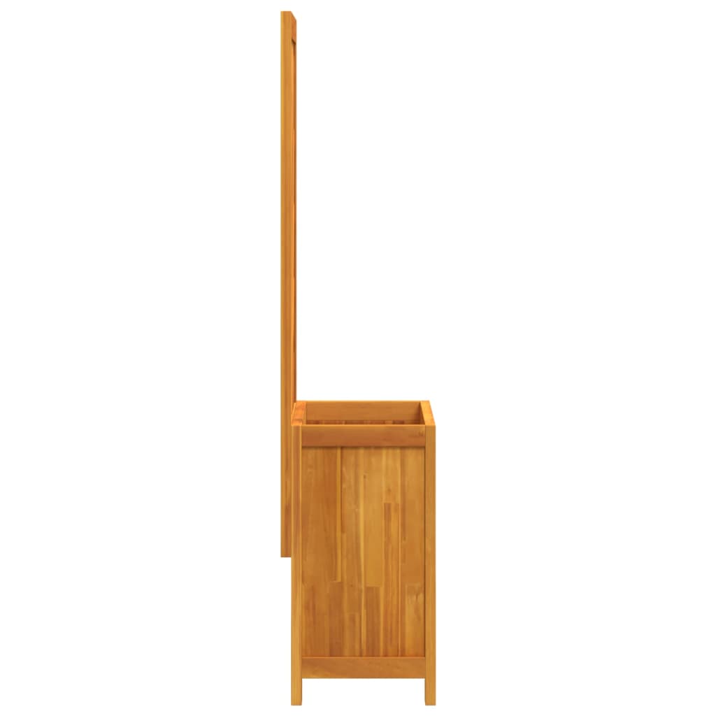 Plantenbak met latwerk 55x29,5x132 cm massief acaciahout is nu te koop bij PeponiXL, paradijselijk wonen!