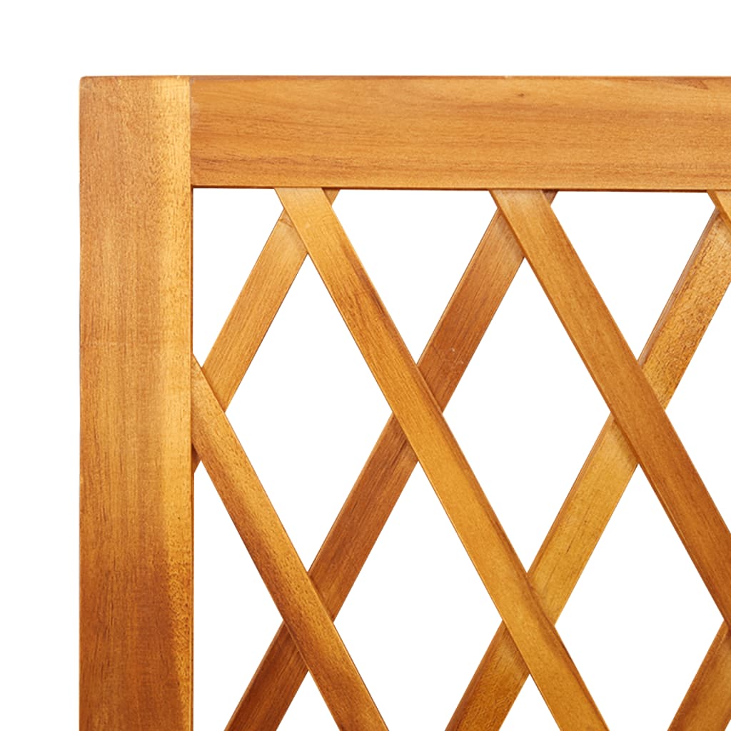 Plantenbak met latwerk 55x29,5x132 cm massief acaciahout is nu te koop bij PeponiXL, paradijselijk wonen!